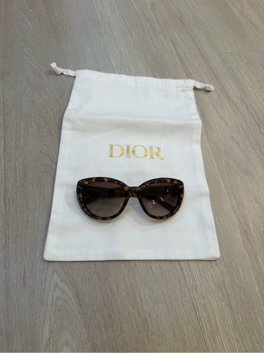 Dior Lady Cat 1 - Tortoiseshell Cat-Eye Sunglasses with Brown Gradient Lenses